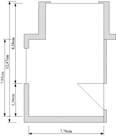 Zeichnung mit Ma&szlig;linien